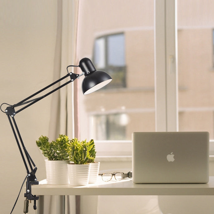 Adjustable Metal Clip On Table Lamp LED