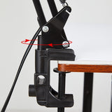 Adjustable Metal Clip On Table Lamp LED