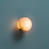 Alabaster Globe LED Wall Sconce Light