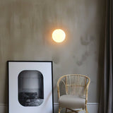Alabaster Globe LED Wall Sconce Light