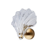 Art Deco Brass Seashell Wall Sconce LED