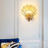 Art Deco Brass Seashell Wall Sconce LED