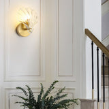 Art Deco Brass Seashell Wall Sconce LED