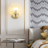 Art Deco Brass Seashell Wall Sconce LED