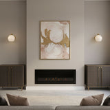 Art Deco Rippled Glass Globe Wall Sconce