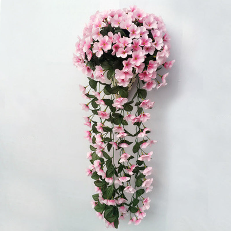 Artificial Hanging Basket with Trailing Vines