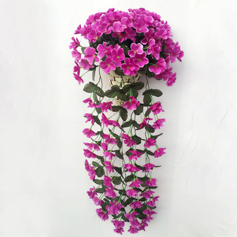 Artificial Hanging Basket with Trailing Vines