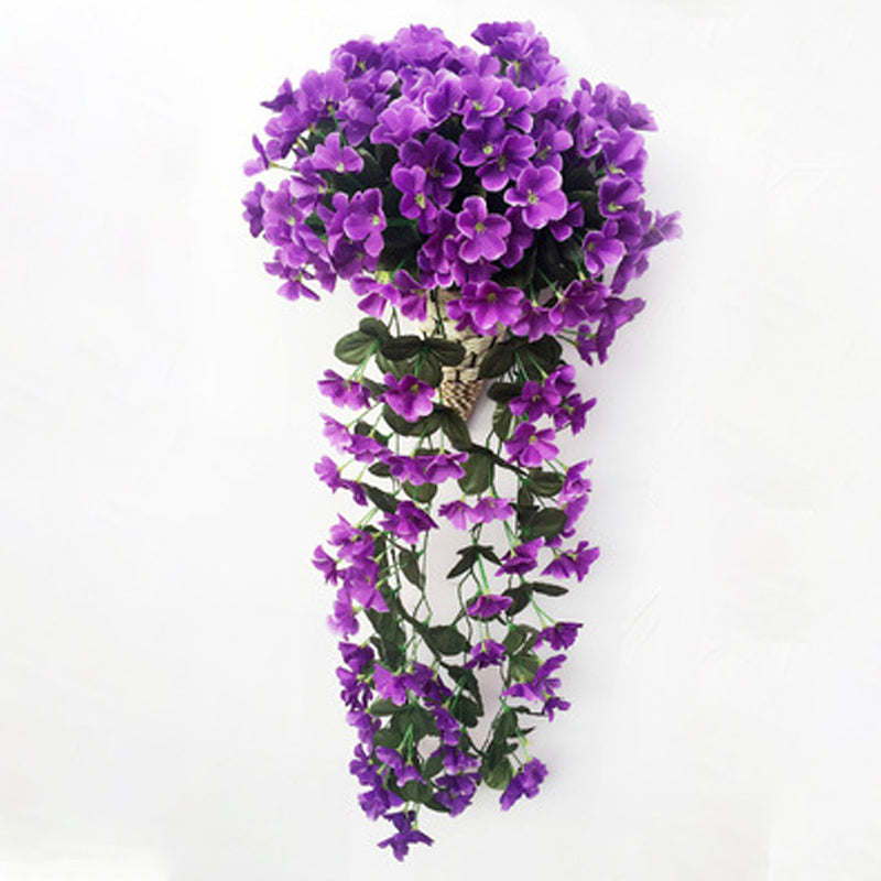 Artificial Hanging Basket with Trailing Vines