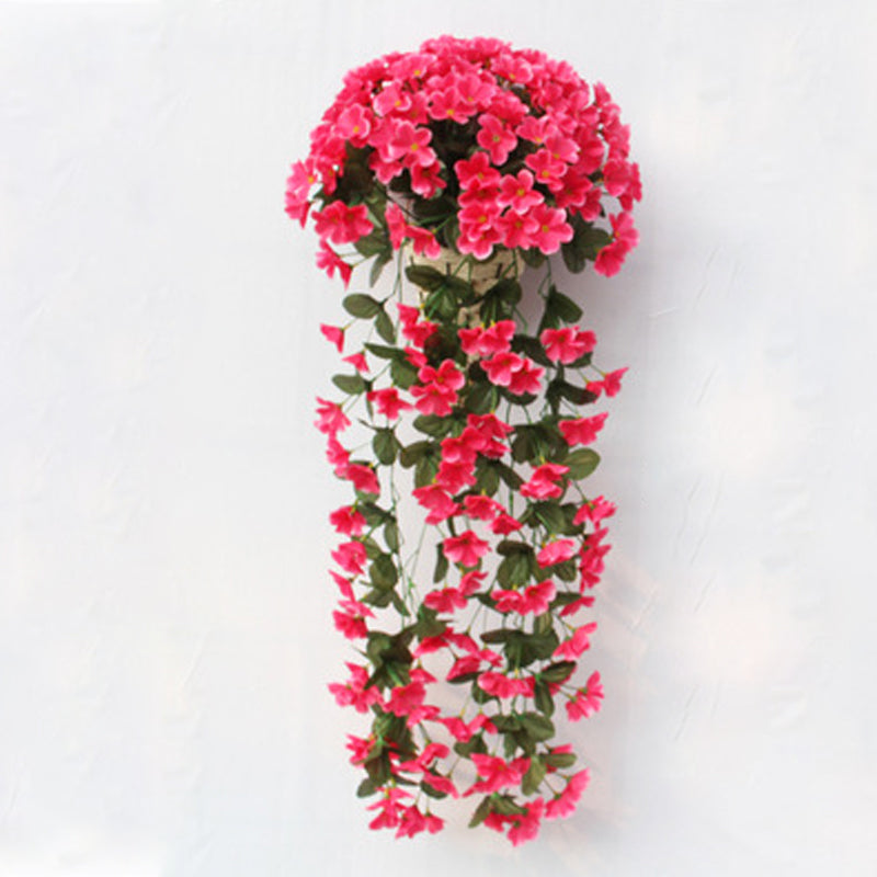 Artificial Hanging Basket with Trailing Vines