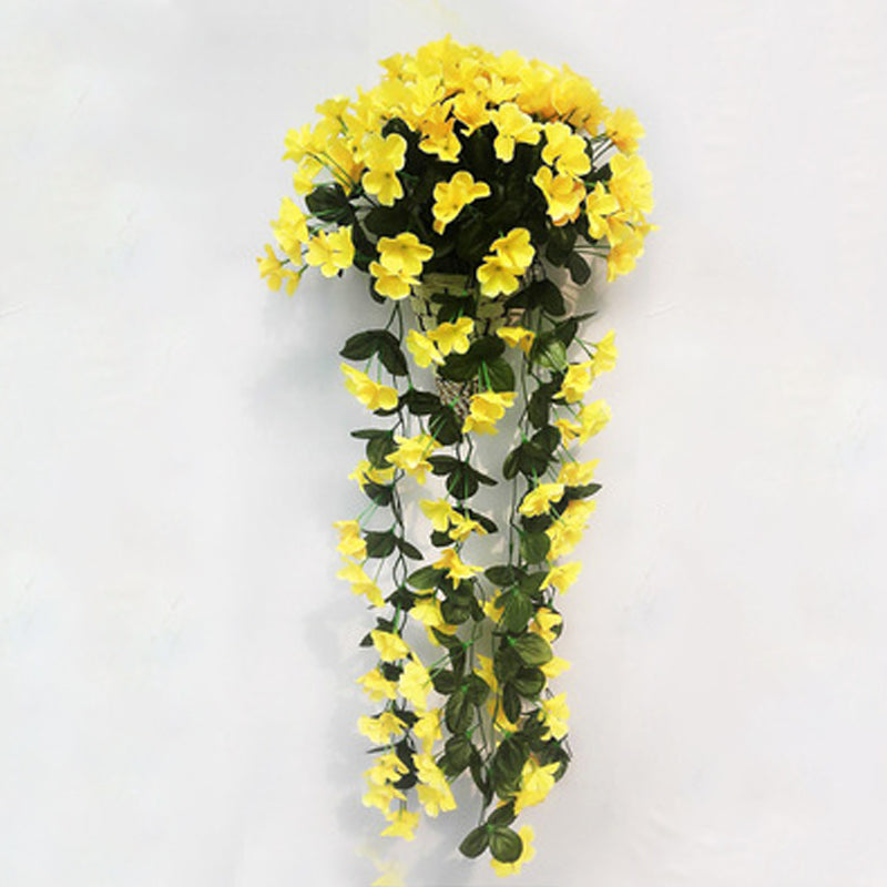 Artificial Hanging Basket with Trailing Vines
