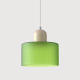 Bauhaus Glass Cylinder Pendant Light