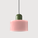 Bauhaus Glass Cylinder Pendant Light