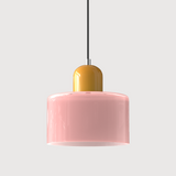 Bauhaus Glass Cylinder Pendant Light