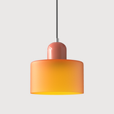 Bauhaus Glass Cylinder Pendant Light
