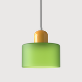 Bauhaus Glass Cylinder Pendant Light