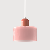 Bauhaus Glass Cylinder Pendant Light
