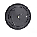 Black ABS Solar Light with Glass Shade