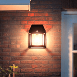 Black Solar Light with Motion Sensor Wall