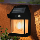 Black Solar Light with Motion Sensor Wall