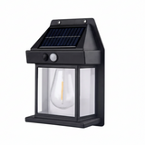 Black Solar Light with Motion Sensor Wall