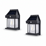 Black Solar Light with Motion Sensor Wall