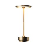 Brass Cone LED Table Lamp with Recharge