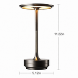 Brass Cone LED Table Lamp with Recharge