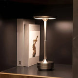 Brass Cone LED Table Lamp with Recharge