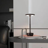Brass Cone LED Table Lamp with Recharge