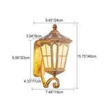 Aluminum Solar Wall Lantern Light