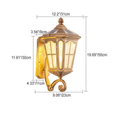 Aluminum Solar Wall Lantern Light