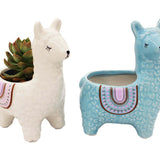 Ceramic Alpaca Flower Pot Decorative Design