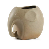 Ceramic Animal Planter with Sculpted Handle