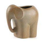 Ceramic Animal Planter with Sculpted Handle