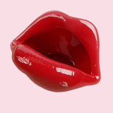 Ceramic Lips Flower Pot Decorative Sculpted