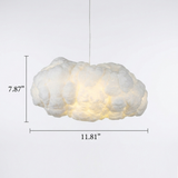 Cloud Fibre Pendant Light with Iron Frame