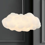 Cloud Fibre Pendant Light with Iron Frame