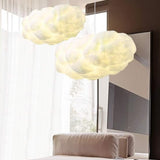 Cloud Fibre Pendant Light with Iron Frame