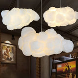Cloud Fibre Pendant Light with Iron Frame