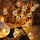 Colorful Metal Solar Light String with Orbs