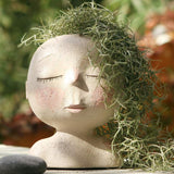 Decorative Acrylic Face Planter Sculpted