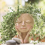 Decorative Acrylic Face Planter Sculpted