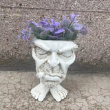 Decorative Funny Face Resin Succulent Planter