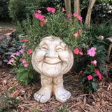 Decorative Funny Face Resin Succulent Planter