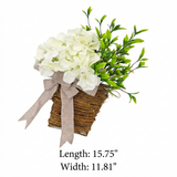 Decorative Hydrangea Hanging Flower Basket