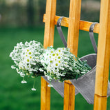 Decorative Metal Hanging Planter with Bucket