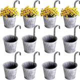 Decorative Metal Hanging Planter with Bucket