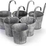 Decorative Metal Hanging Planter with Bucket