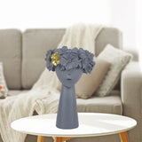 Decorative Resin Face Sculpture Flower Vase