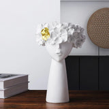 Decorative Resin Face Sculpture Flower Vase